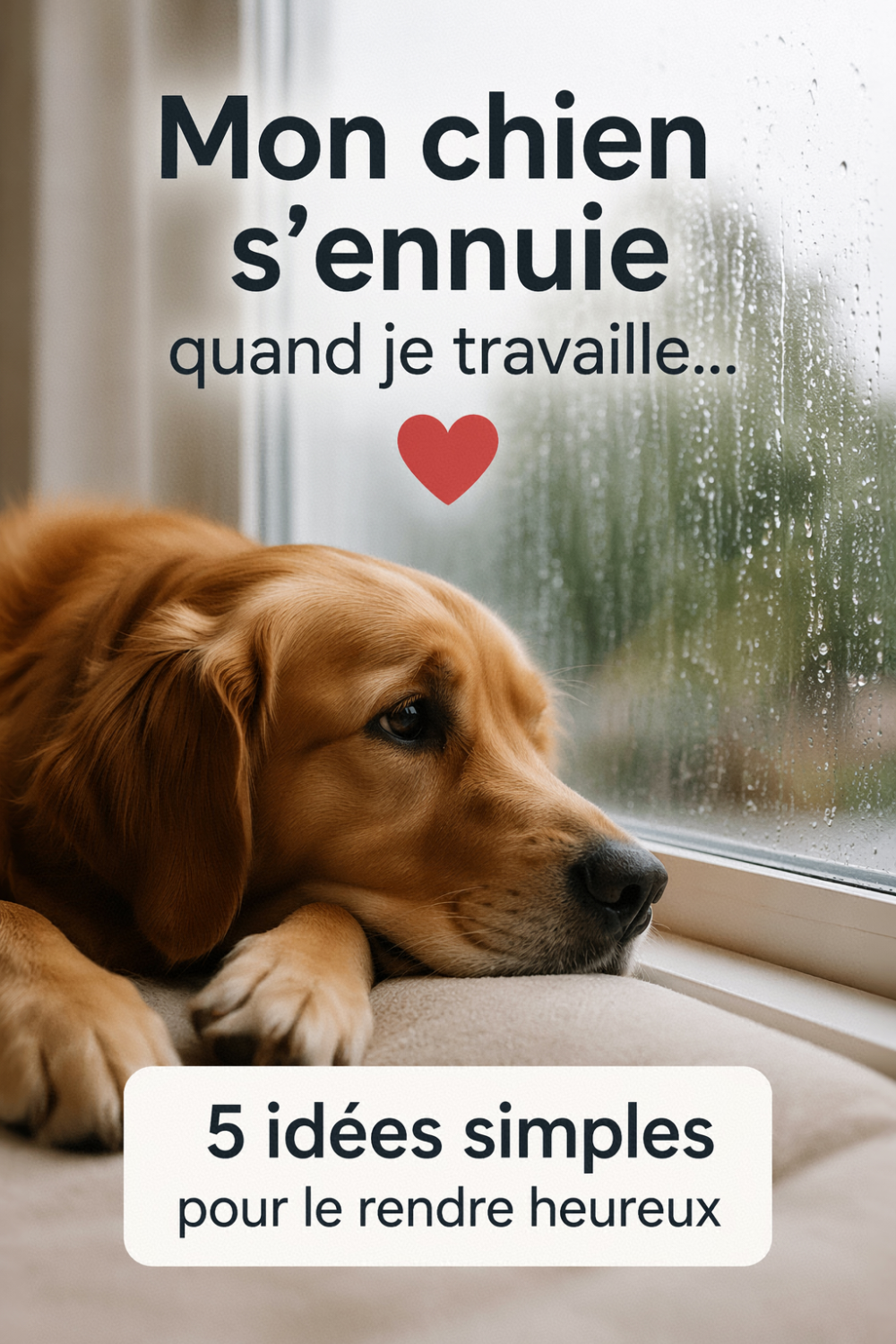 Mon chien s'ennuie quand je travaille : 5 idées simples pour le rendre heureux