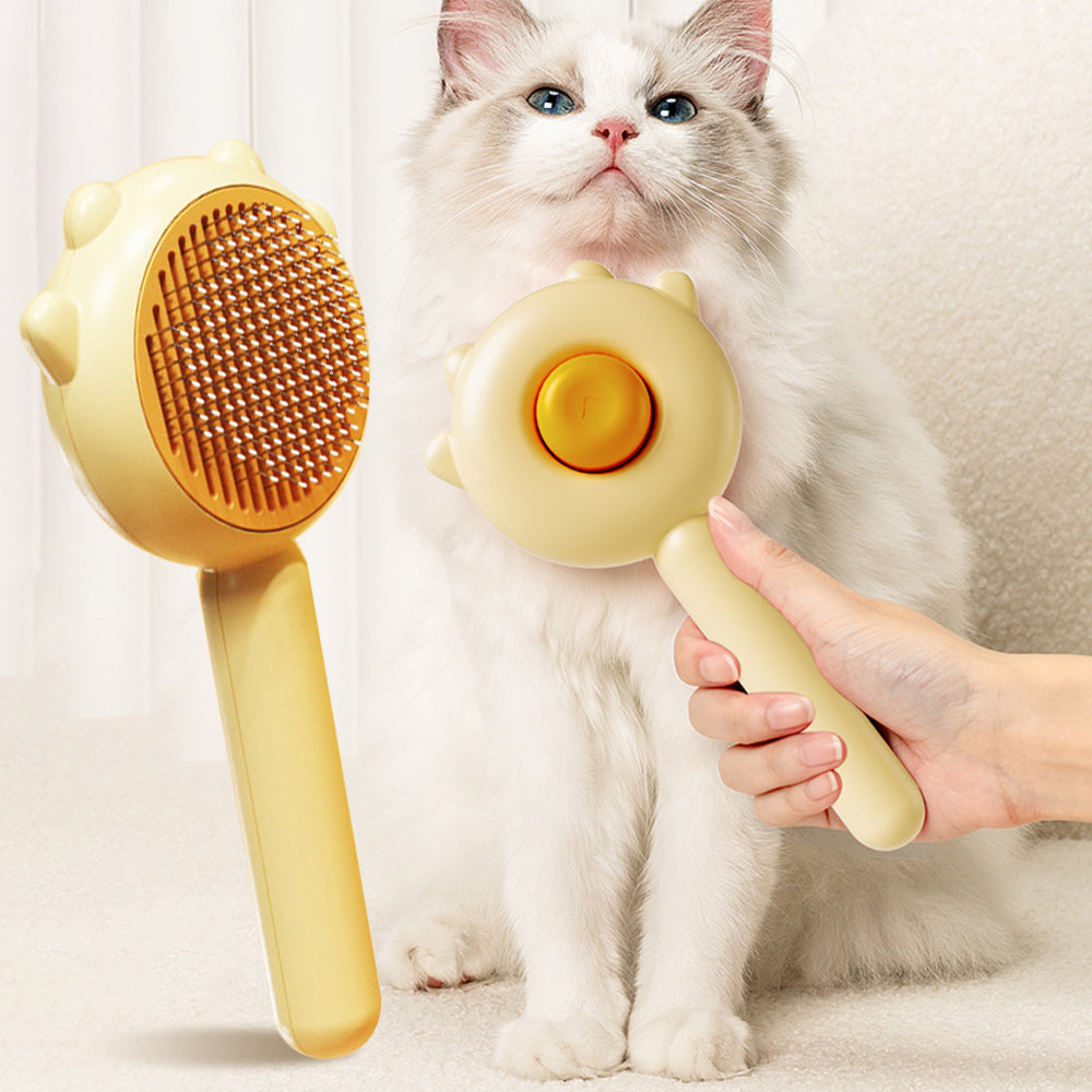 Brosse auto-nettoyante orange