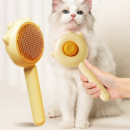 Brosse auto-nettoyante orange