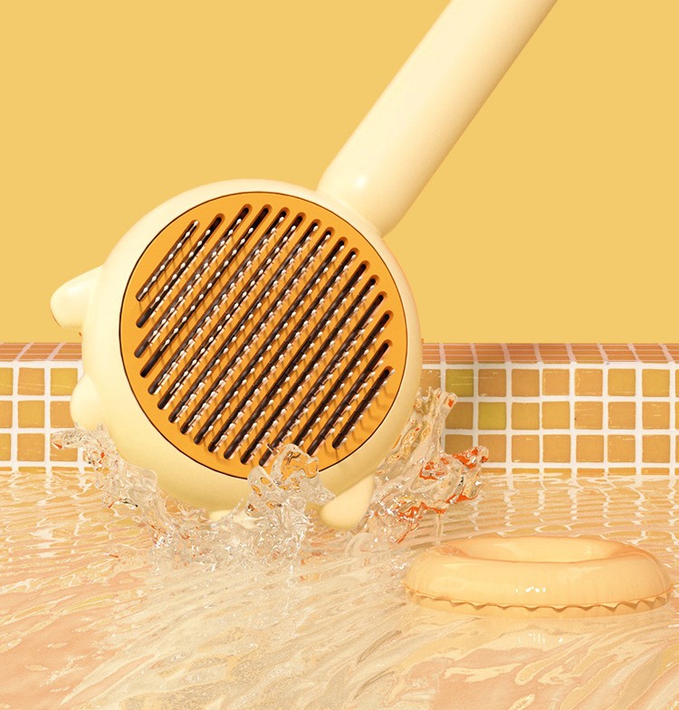 Brosse auto nettoyante orange 