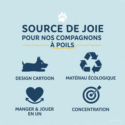 Le Distributeur de Friandises de Rocky – Manger Lentement, C'est Manger Mieux 🦆🐳🐾